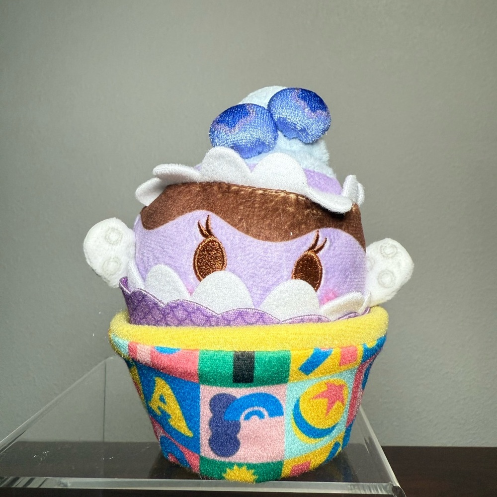 Disney Munchlings Boo Monsters Inc Blueberry Muffin Plush Pixar Boardwalk Bites